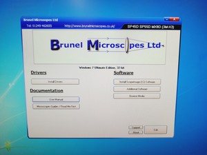 Thumbnail image of Brunel Sp-55 Digital Compound Microscope & Integral Camera -X3 with Software