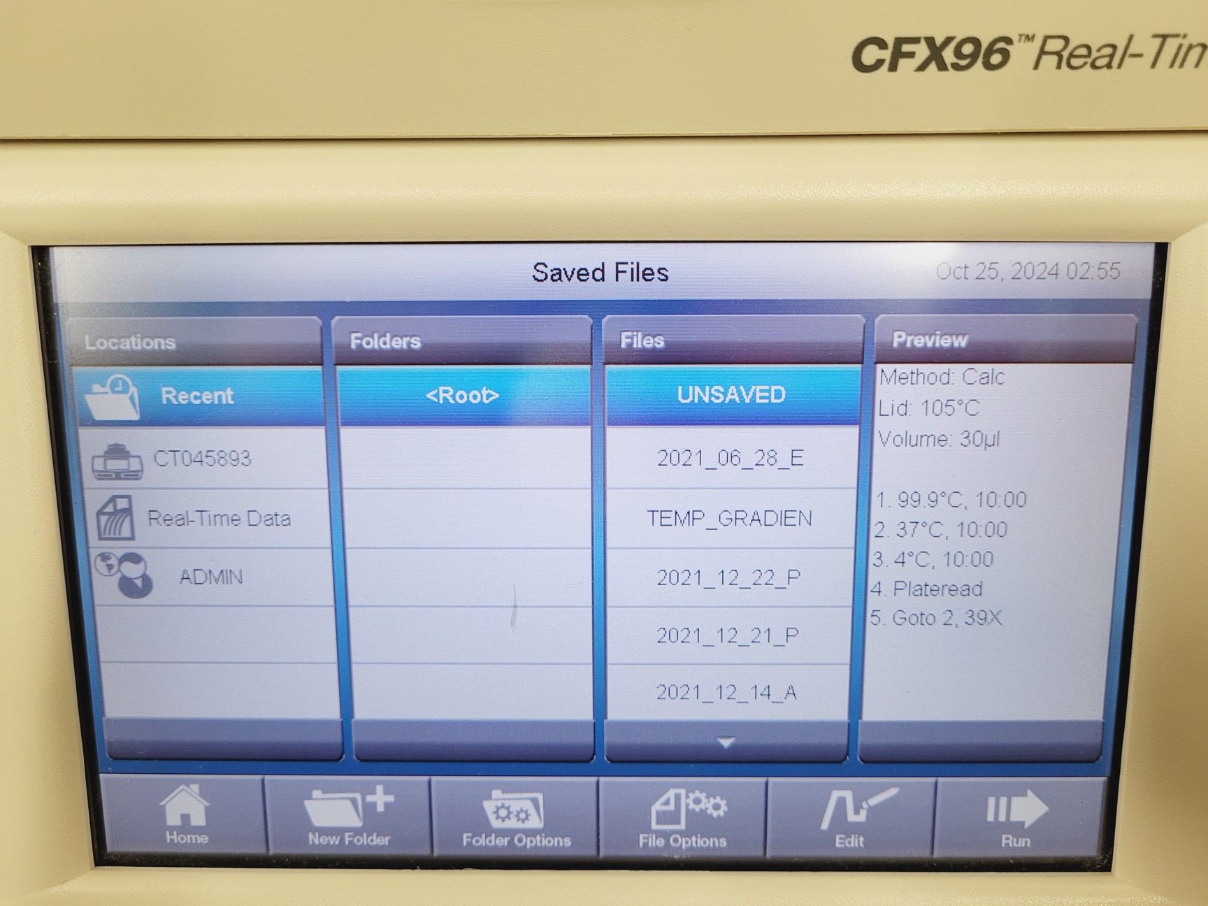 Image of Bio-Rad C1000 Touch Thermal Cycler and CFX96 Optics Module with Reaction Module