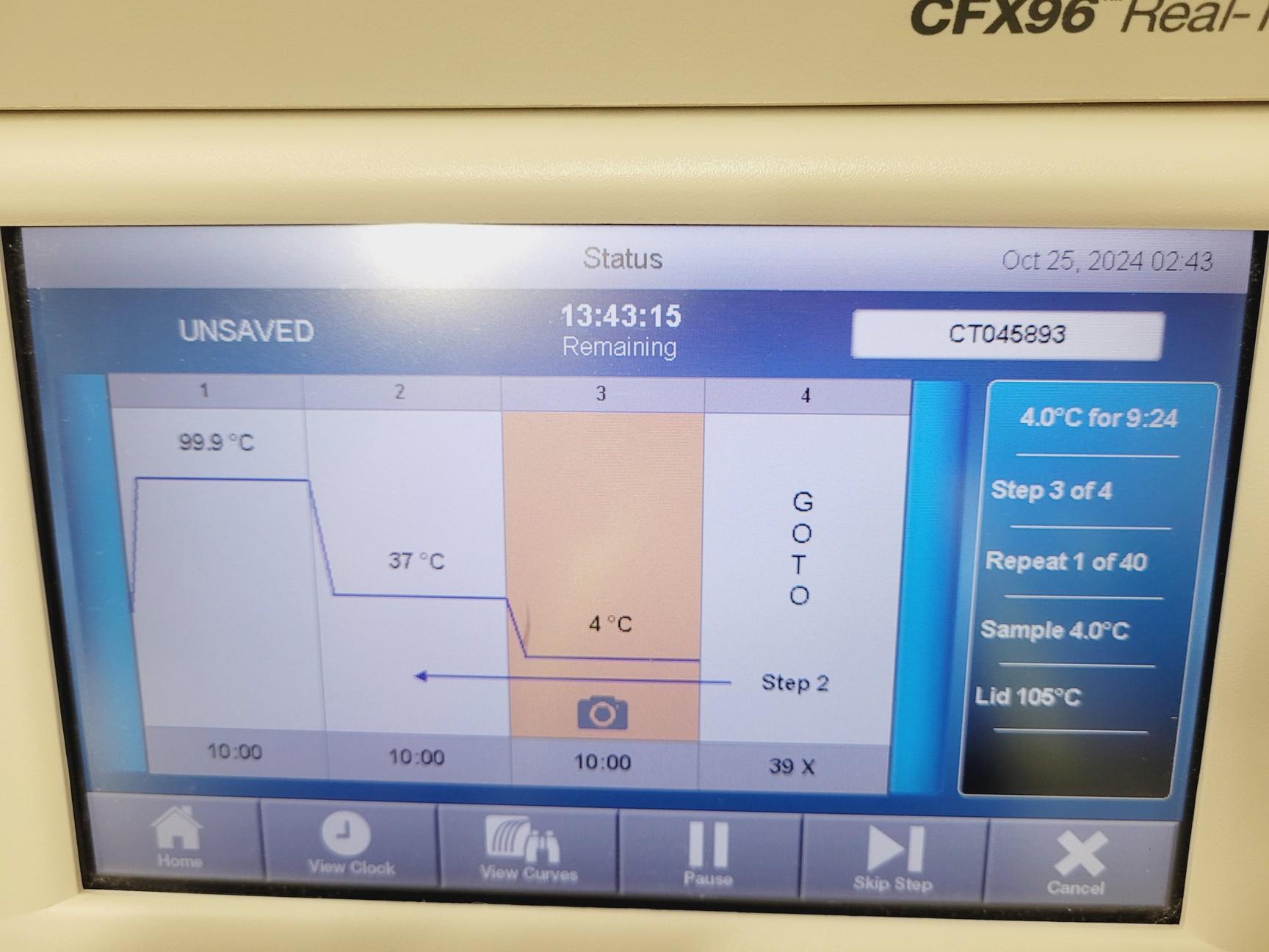 Image of Bio-Rad C1000 Touch Thermal Cycler and CFX96 Optics Module with Reaction Module