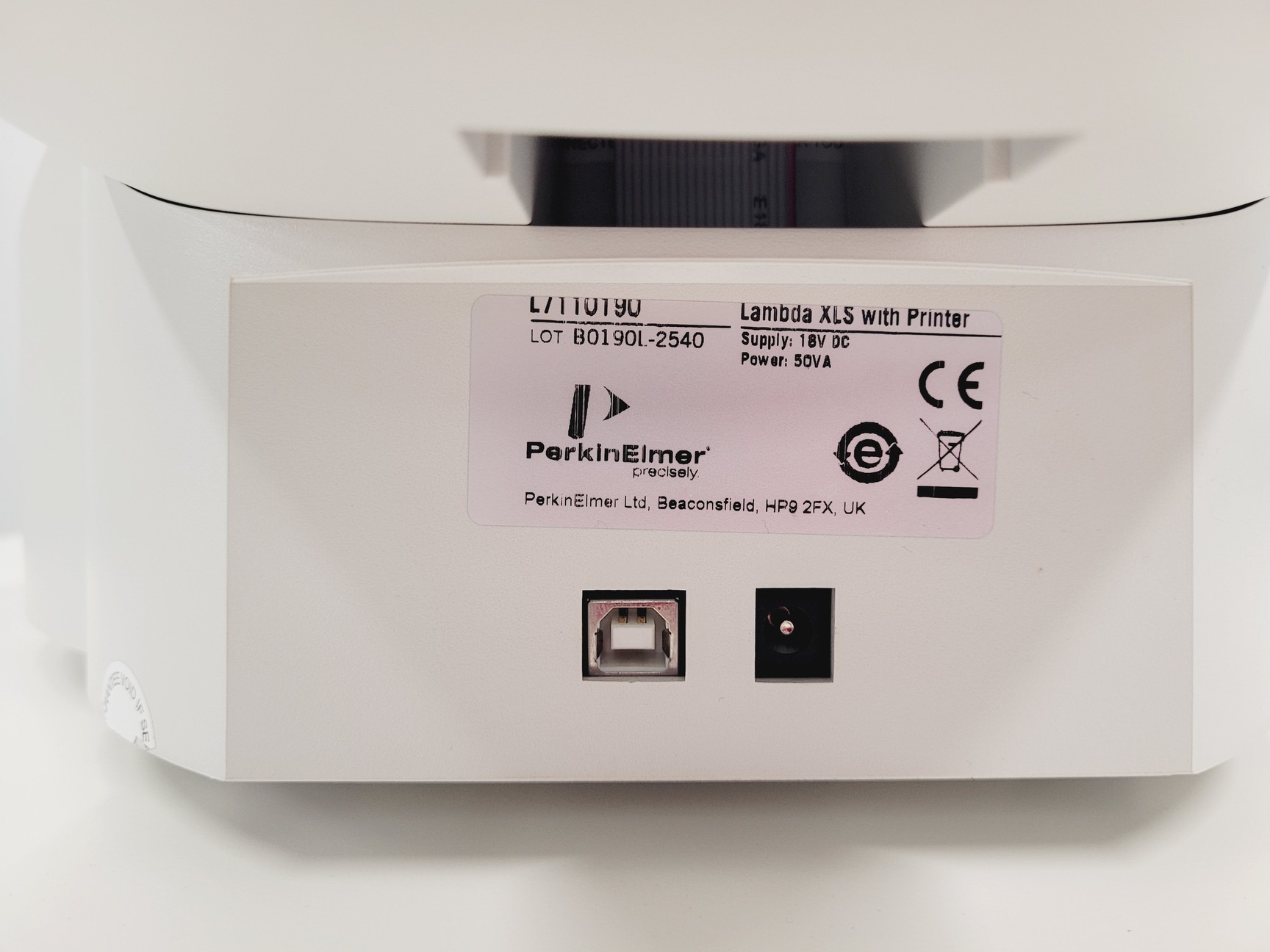 Image of Perkin Elmer Lambda XLS UV/VIS Spectrometer w/ Printer Lab