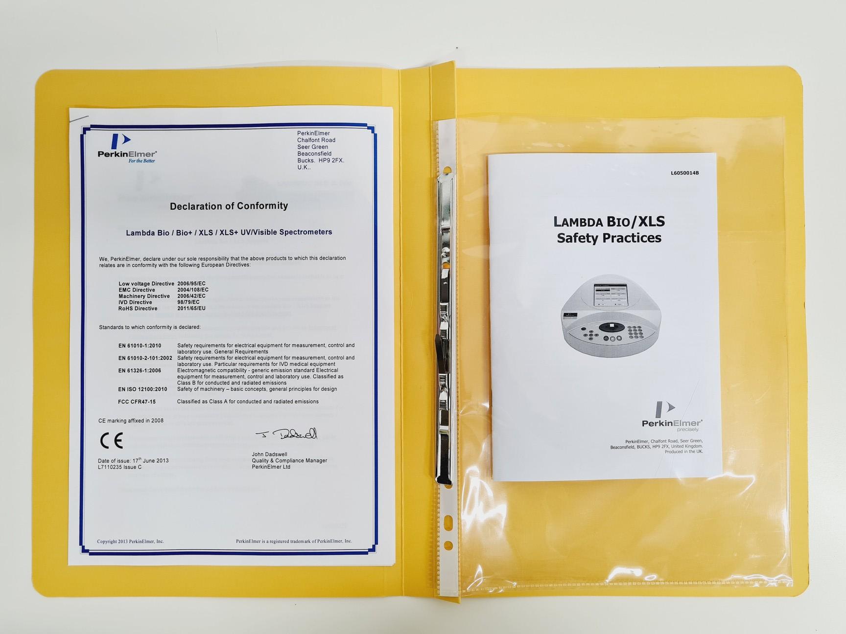 Image of Perkin Elmer Lambda XLS UV/VIS Spectrometer w/ Printer Lab