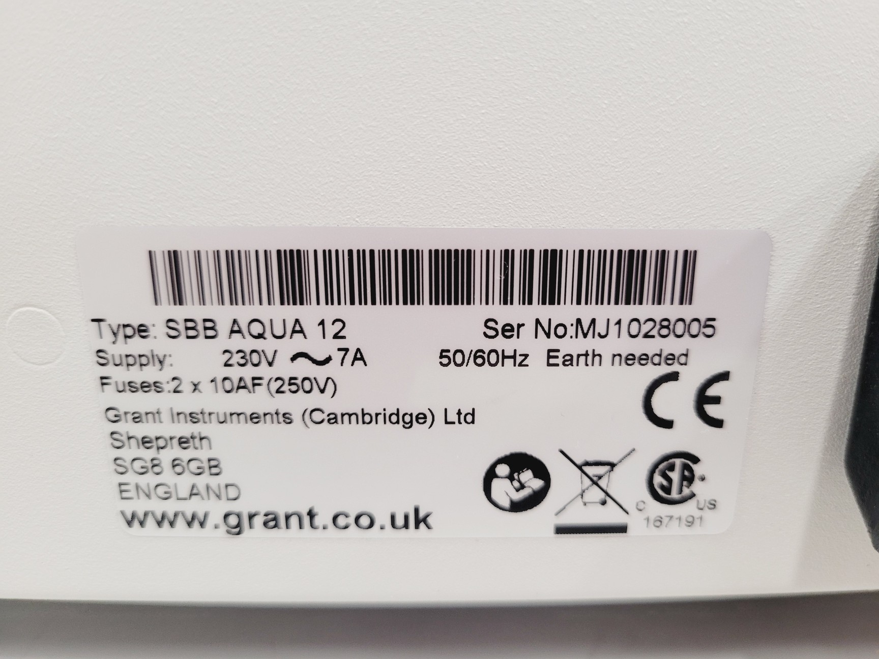 Image of Grant SBB Aqua 12 Plus Water Bath Lab