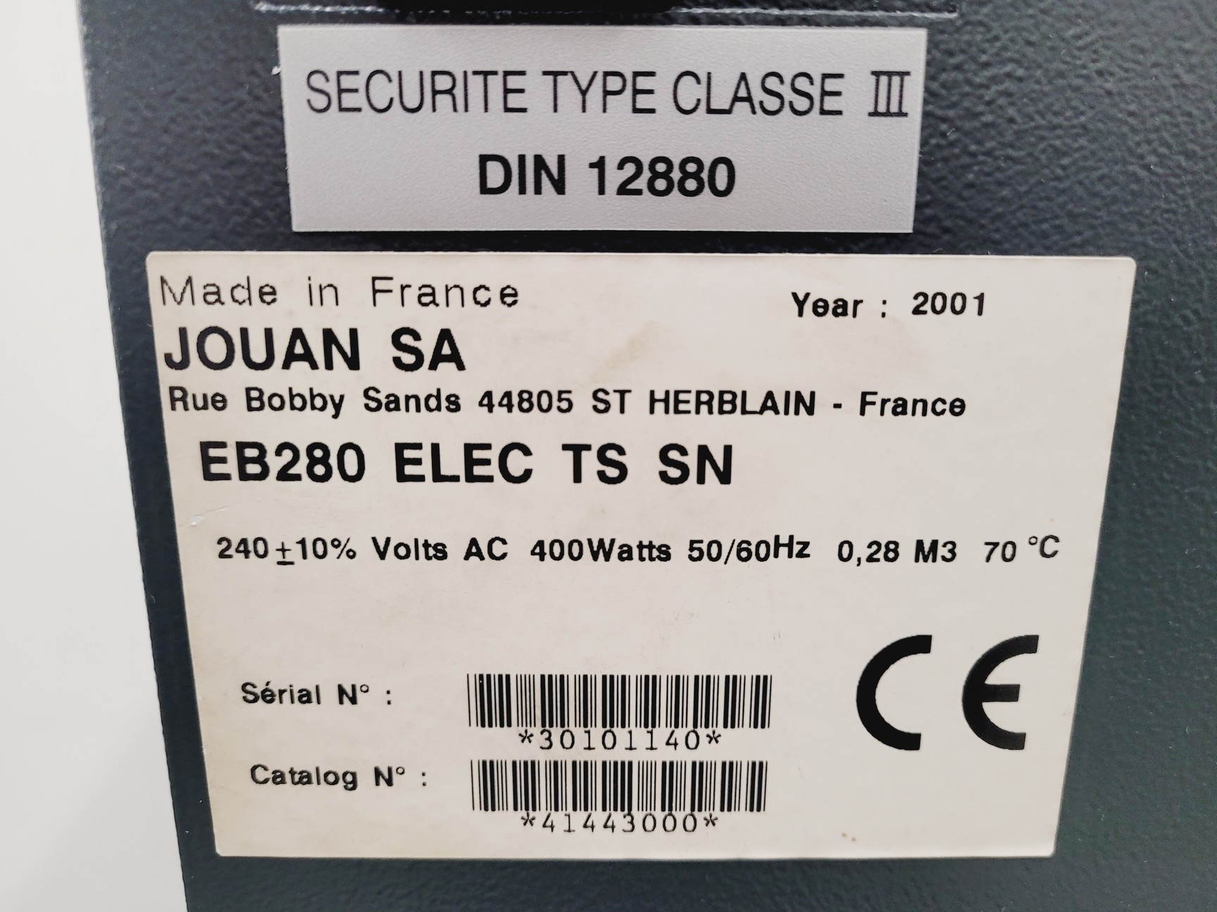 Image of Jouan SA EB280 Incubator Lab