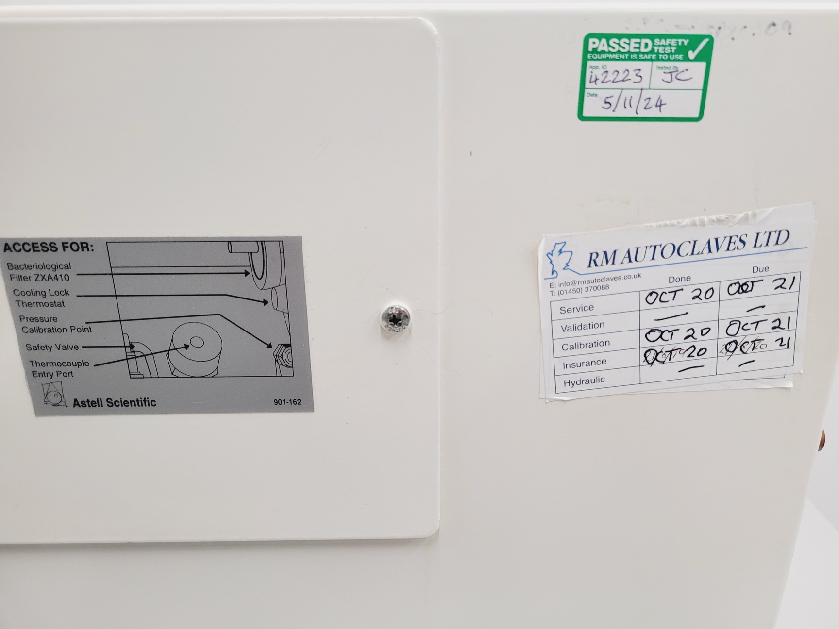 Image of Astell Scientific ASB 230 Autoclave Lab