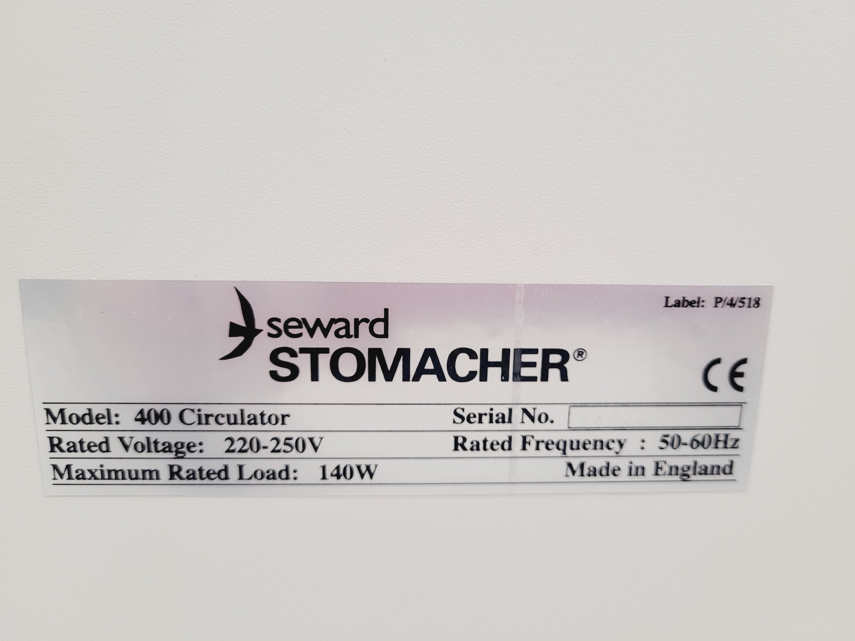 Image of Seward Stomacher 400 Circulator Laboratory Blender Lab