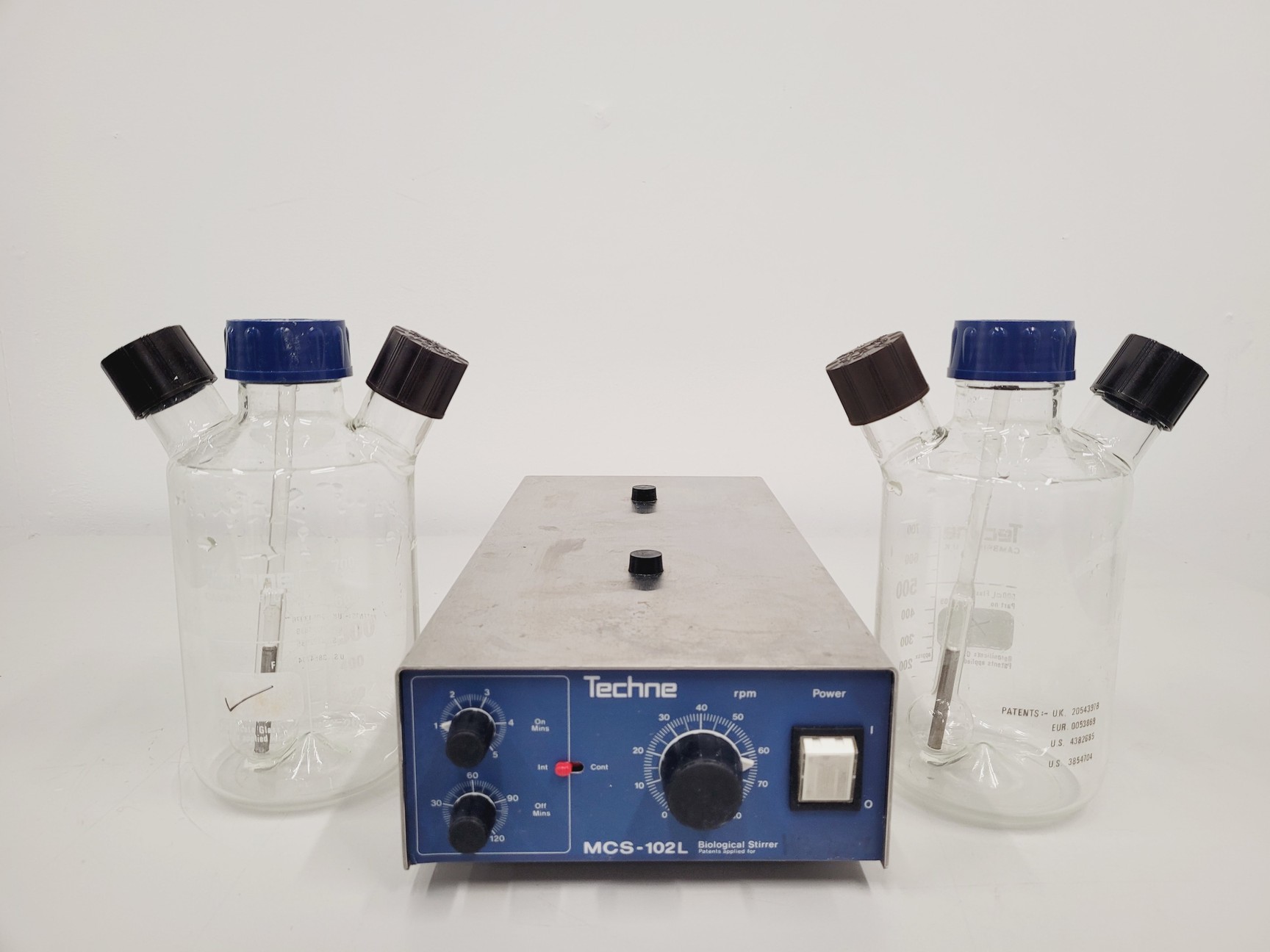 Image of Techne MCS-102L Biological Stirrer with 2 x 500ml Spinner Flasks