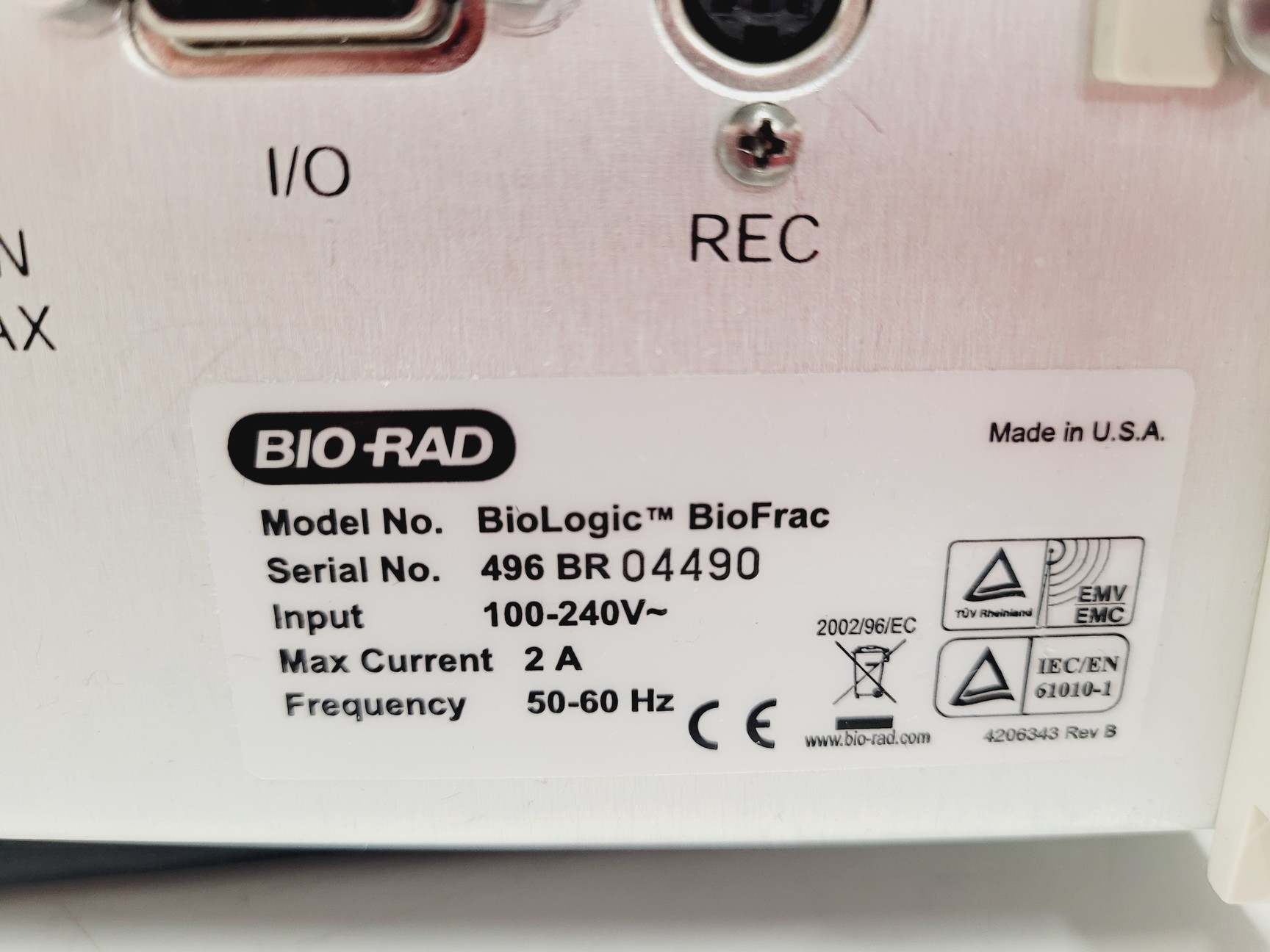 Image of Bio-Rad Biologic LP and BioFrac Fraction Collector Liquid Chromatography Lab