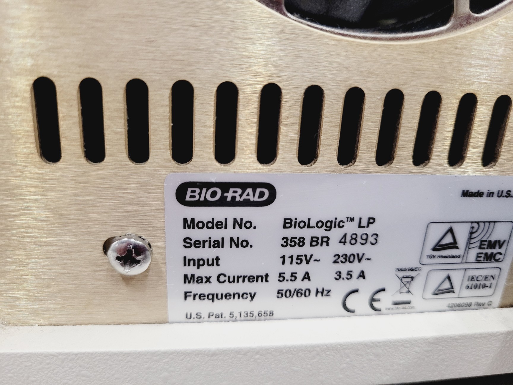 Bio-Rad Biologic LP Liquid Chromatography Control Unit Lab