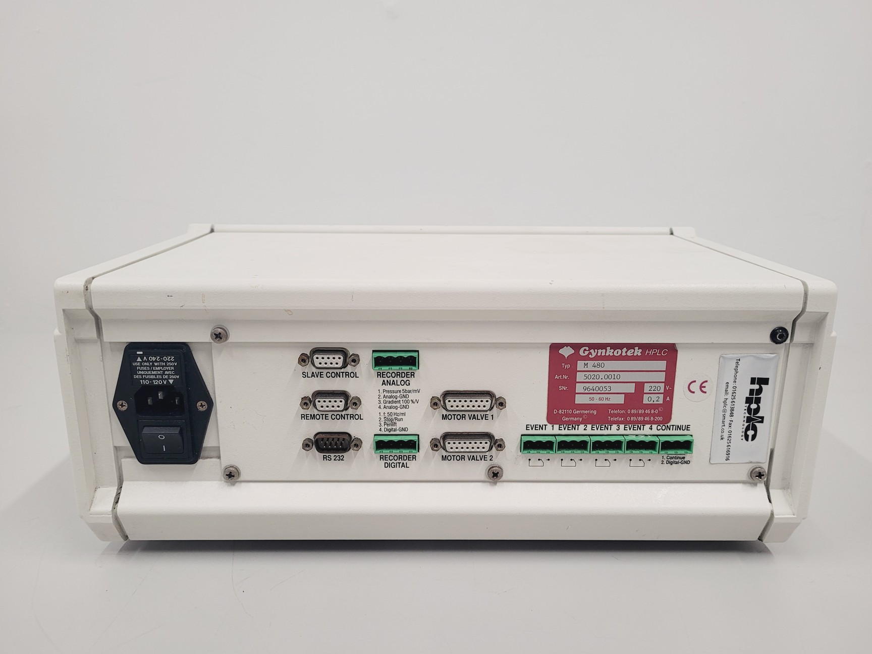 Image of Gynkotek Model 480 M 480 Low Pressure Binary Gradient Pump HPLC Lab