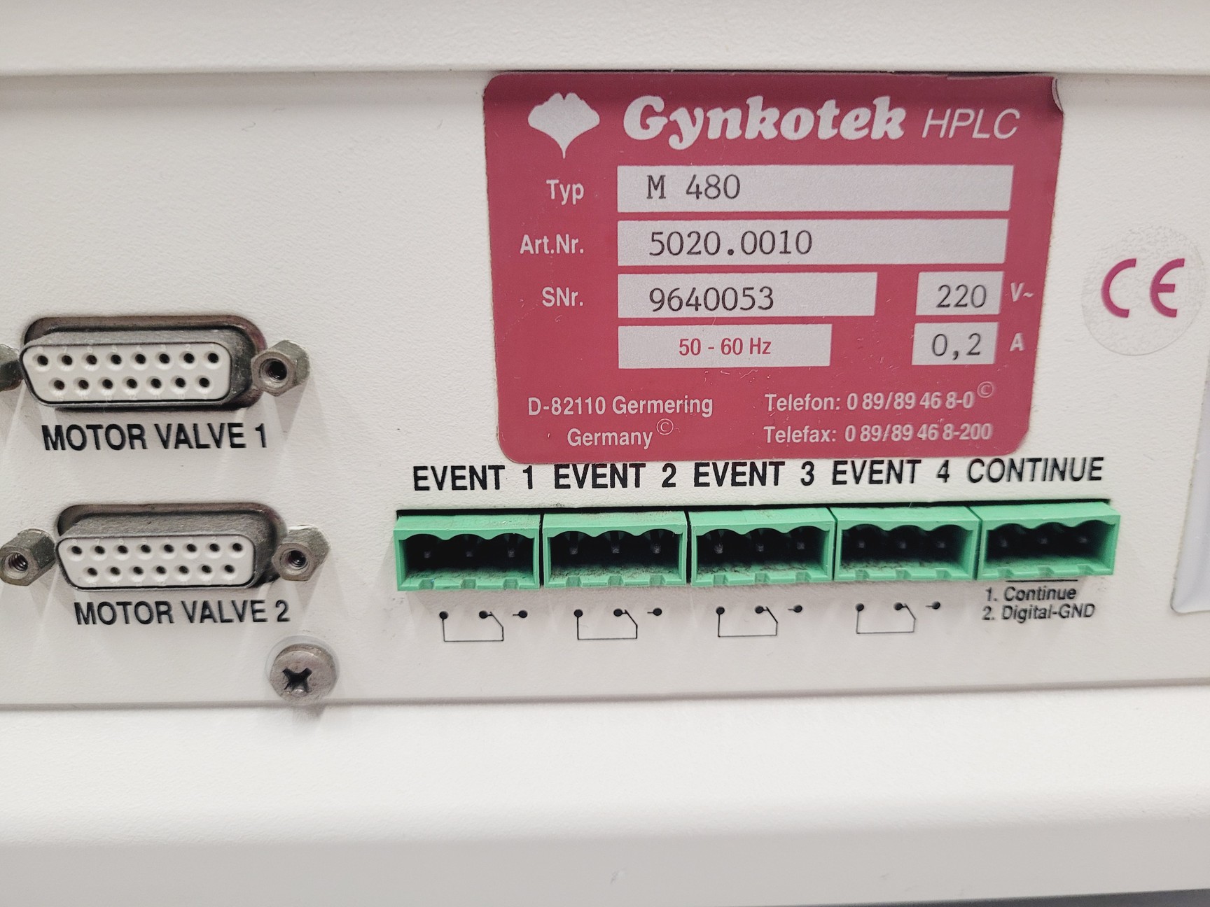 Image of Gynkotek Model 480 M 480 Low Pressure Binary Gradient Pump HPLC Lab