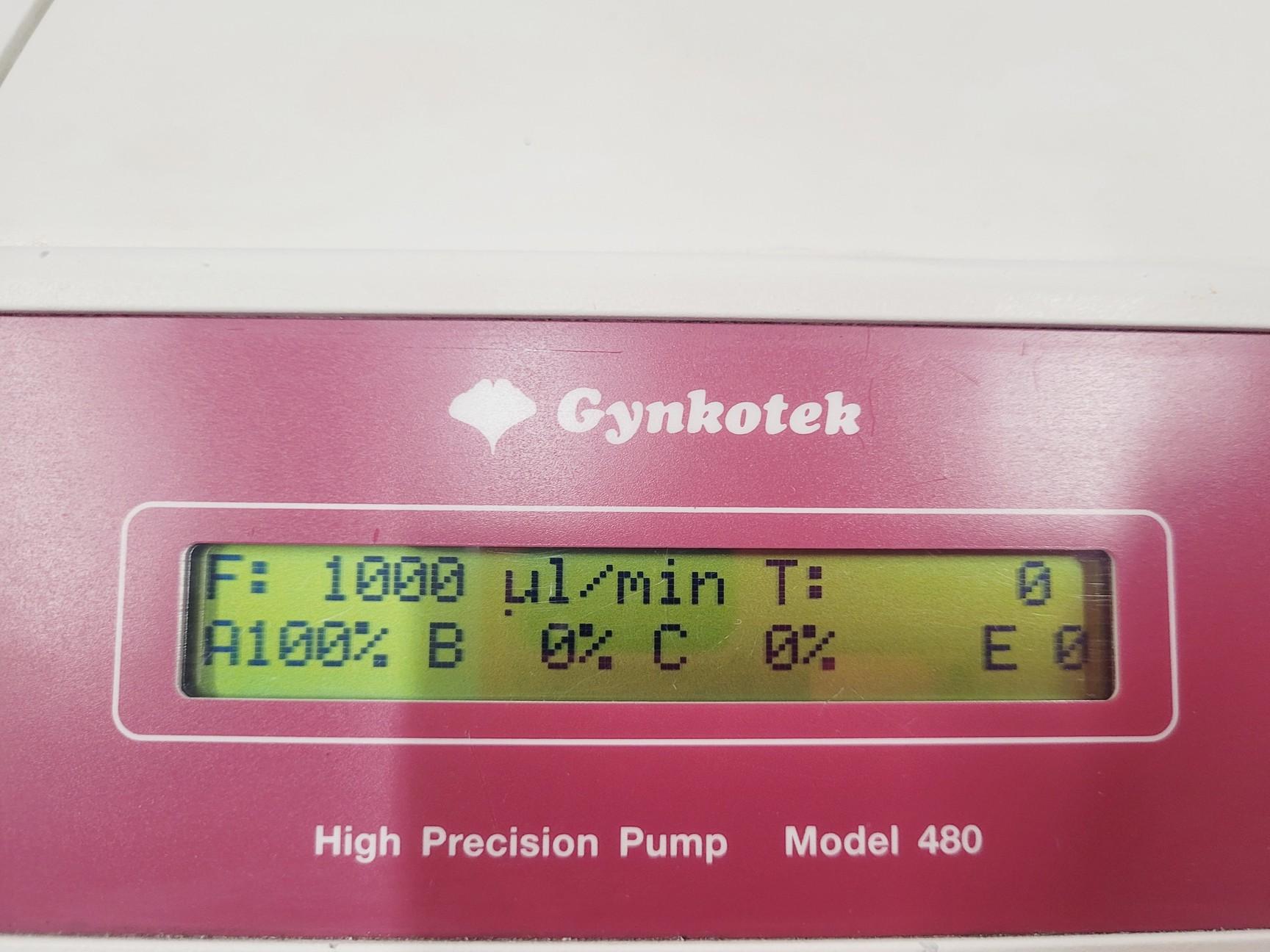 Image of Gynkotek Model 480 M 480 Low Pressure Binary Gradient Pump HPLC Lab