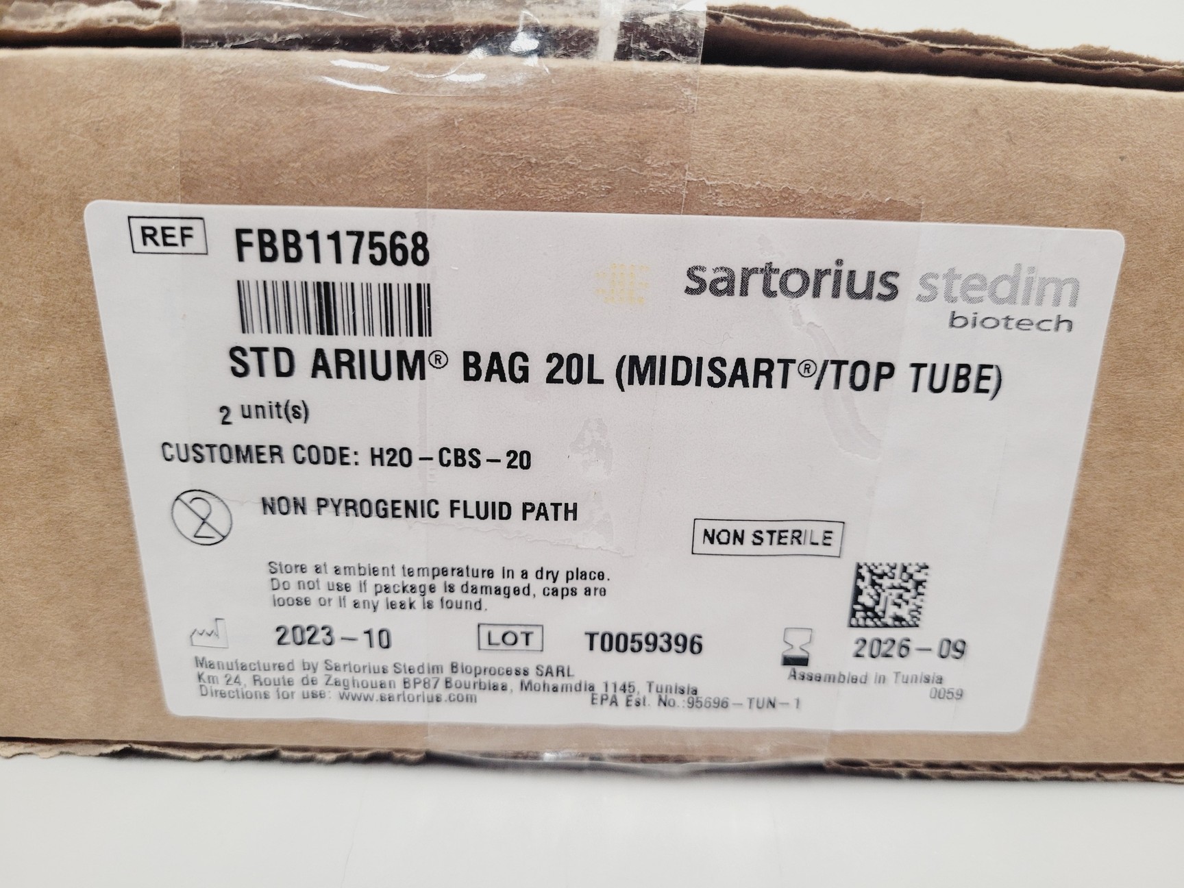 Image of Sartorius Arium Comfort 1 Water Purification System Model H20-1-2-TOC-T