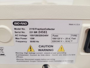 Thumbnail image of New Bio-Rad 2110 Fraction Collector FPLC Lab