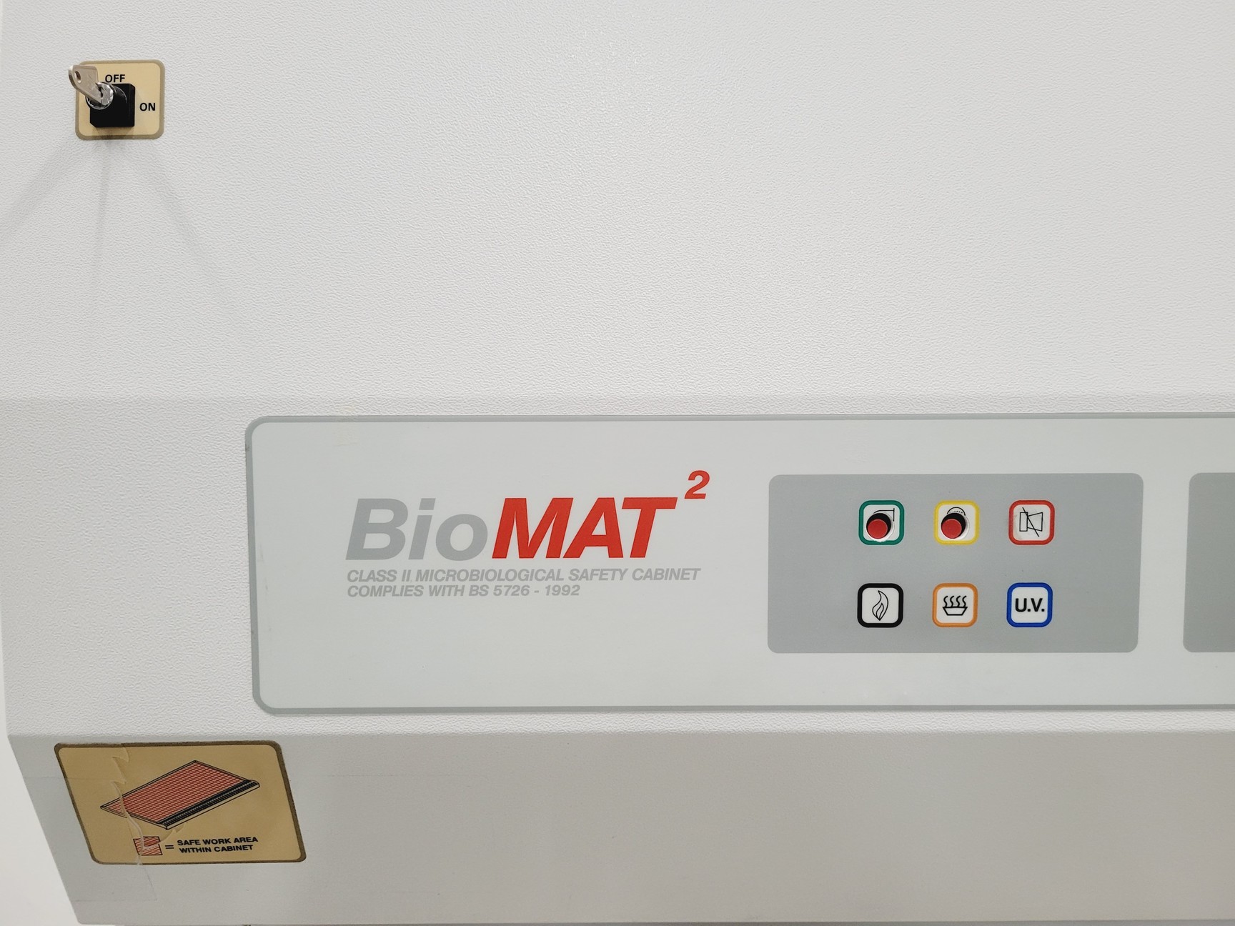 Image of BioMat 2 EXH Class ll Microbiological Safety Cabinet w/ Ducted Exhaust Faulty