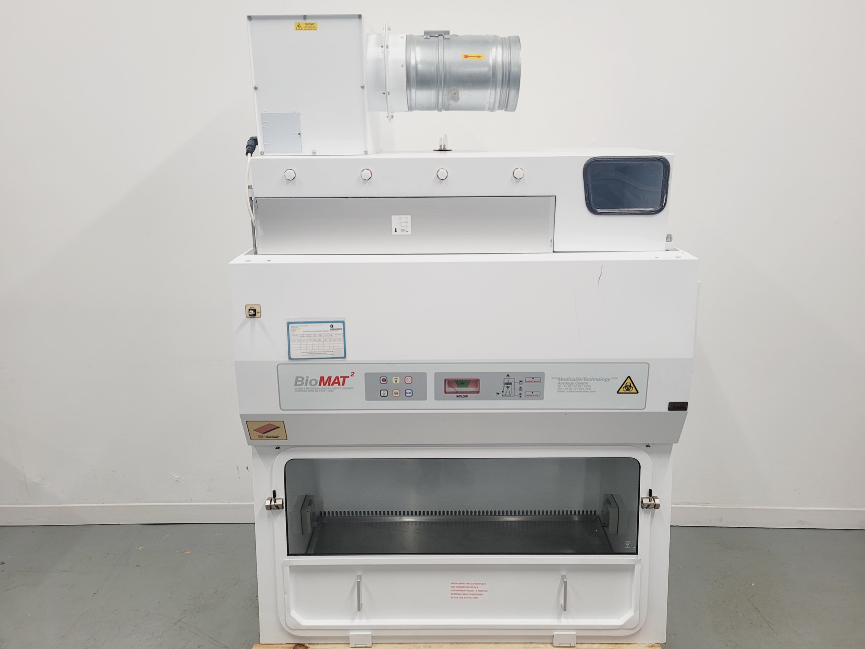 Image of BioMat 2 Class ll Microbiological Safety Cabinet On Stand With Ducted Exhaust