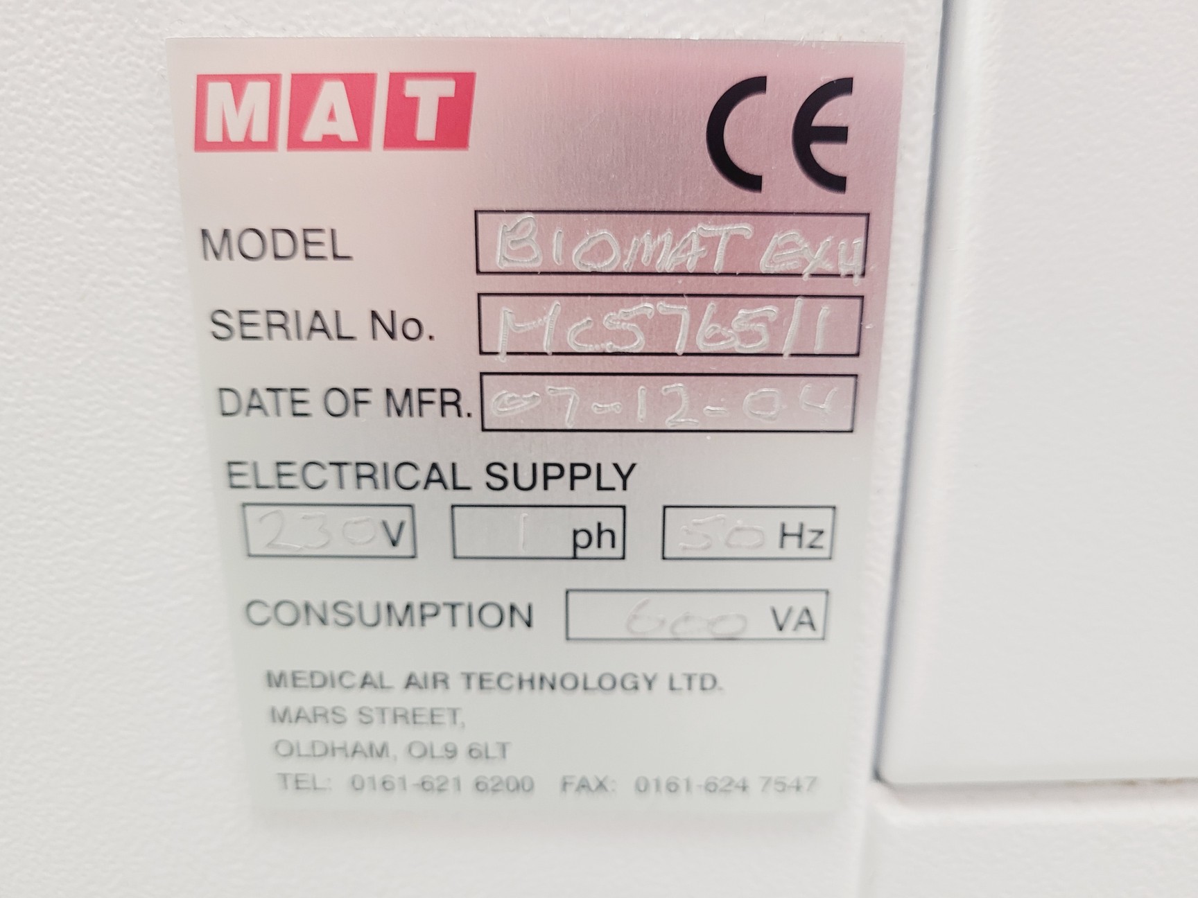 Image of BioMat 2 Class ll Microbiological Safety Cabinet On Stand With Ducted Exhaust