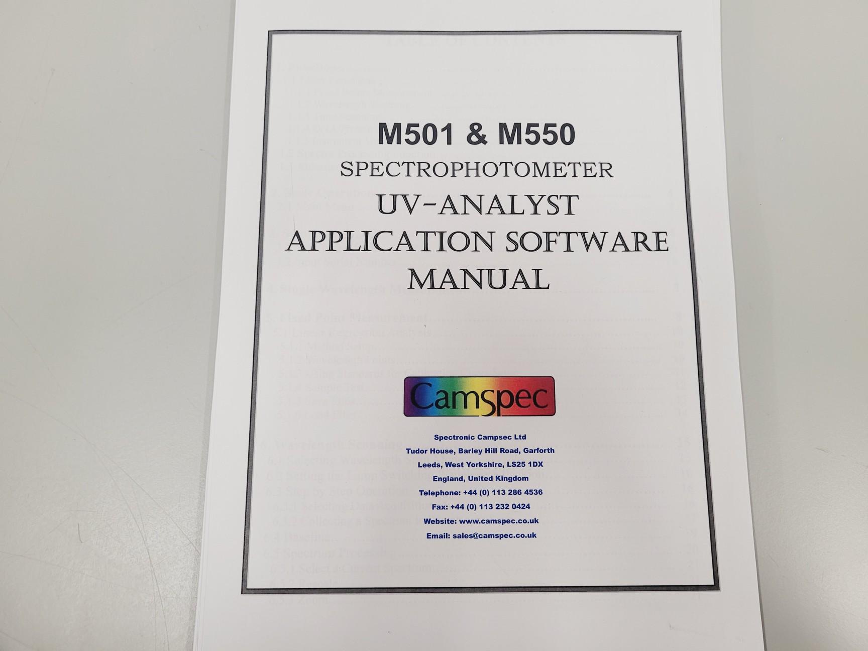 Image of Spectronic Camspec M501 UV-VIS Spectrophotometer Lab