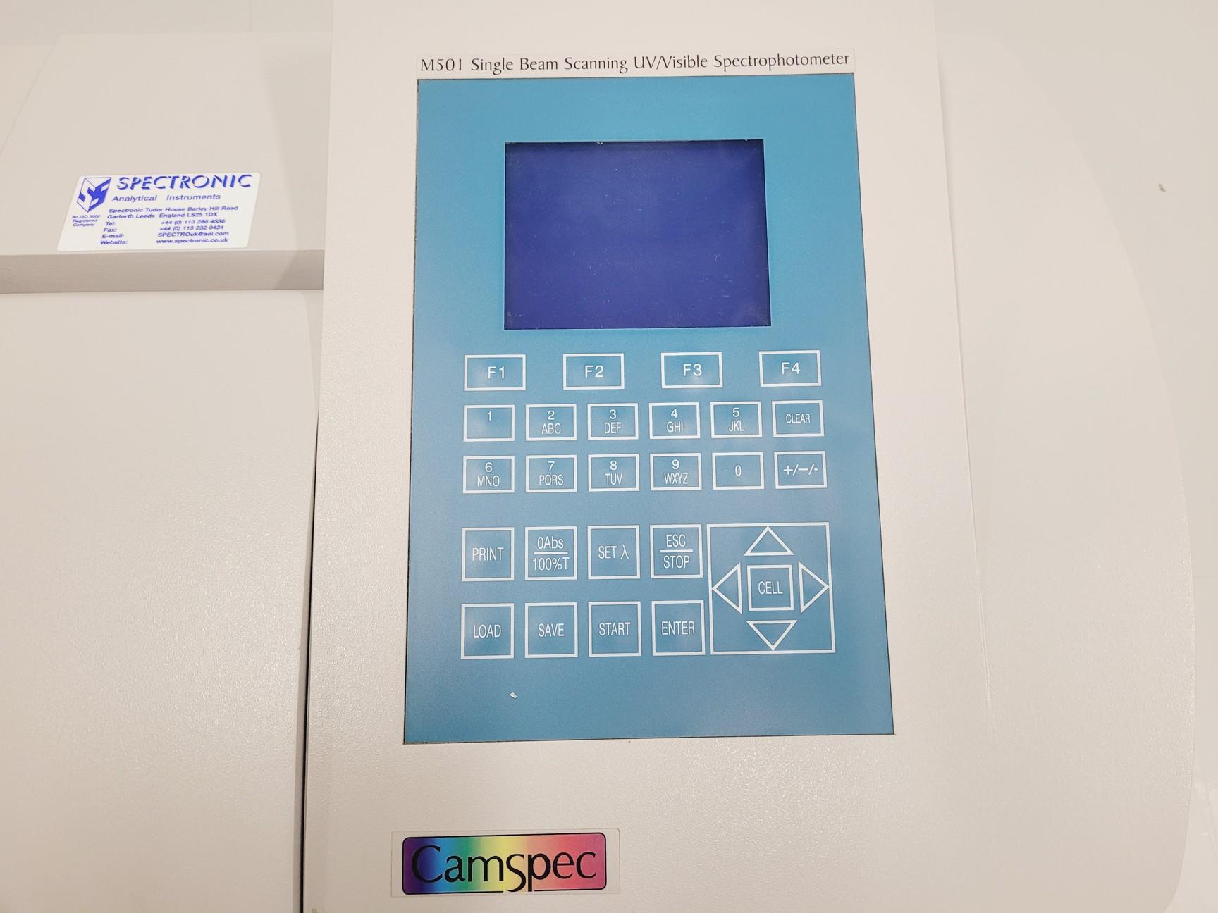 Image of Camspec Model M501 Single Beam Scanning UV-VIS Spectrophotometer Lab