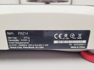 Thumbnail image of Ohaus Pioneer PA214 Analytical Balance Laboratory Scales