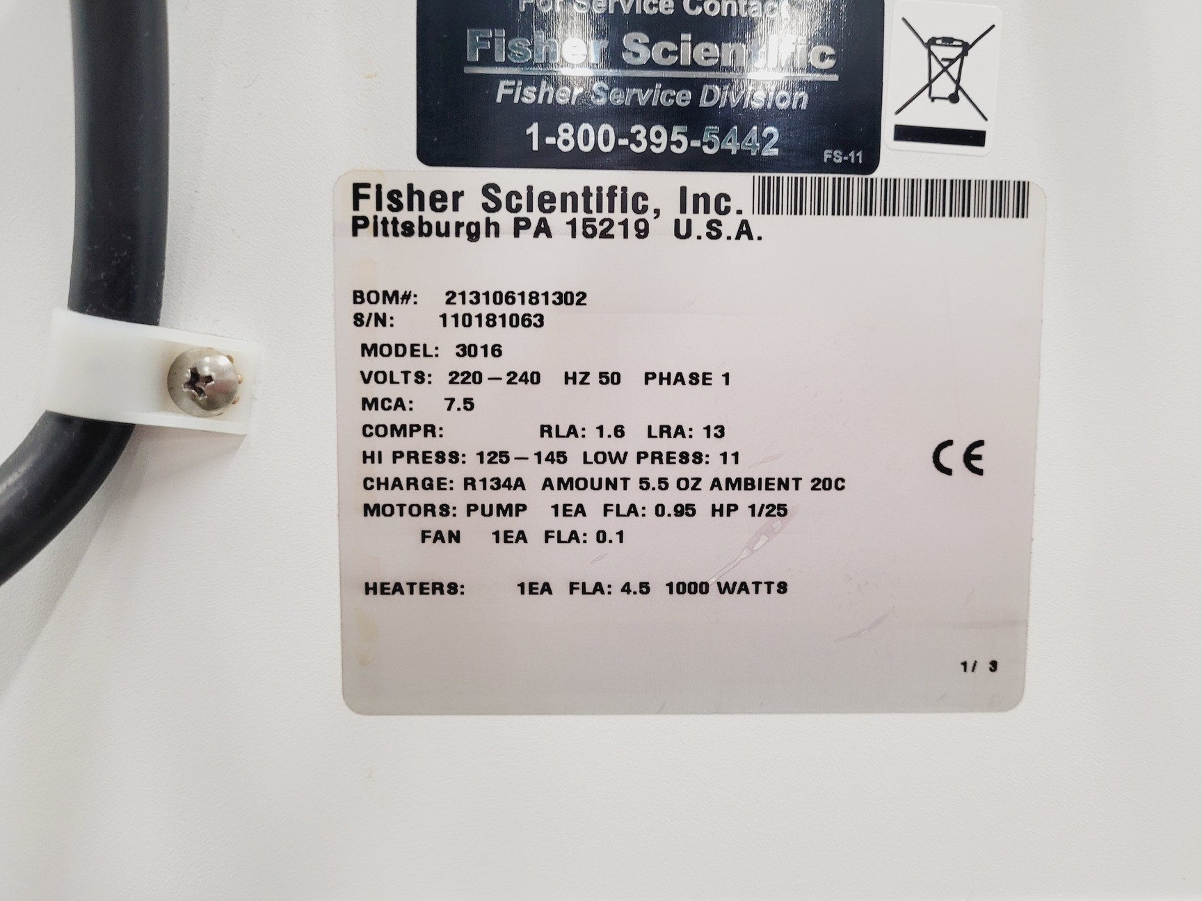 Image of Fisher Scientific Isotemp No. 3016S Recirculating Water Chiller and Heating Unit