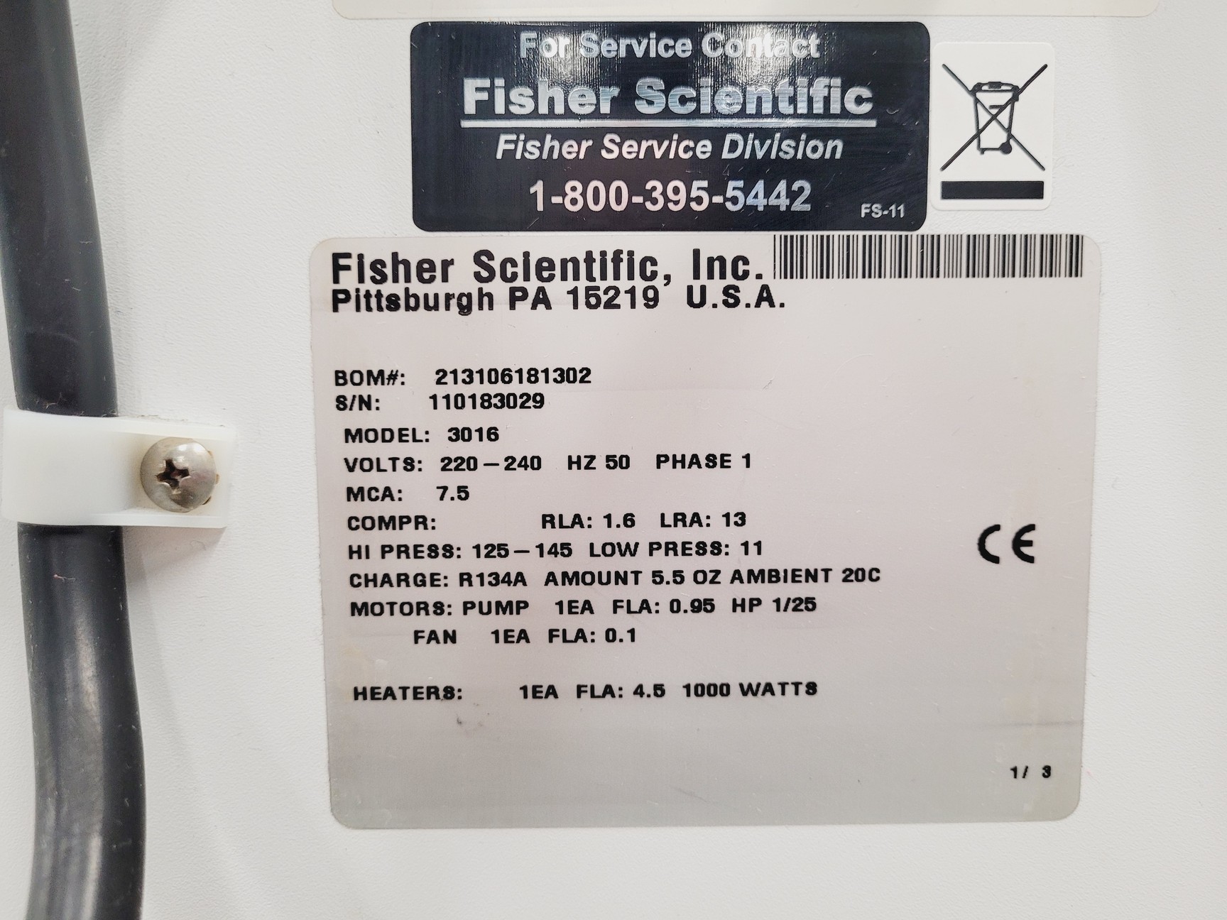 Image of Fisher Scientific Isotemp Model 3016S Recirculating Water Chiller & Heating Unit