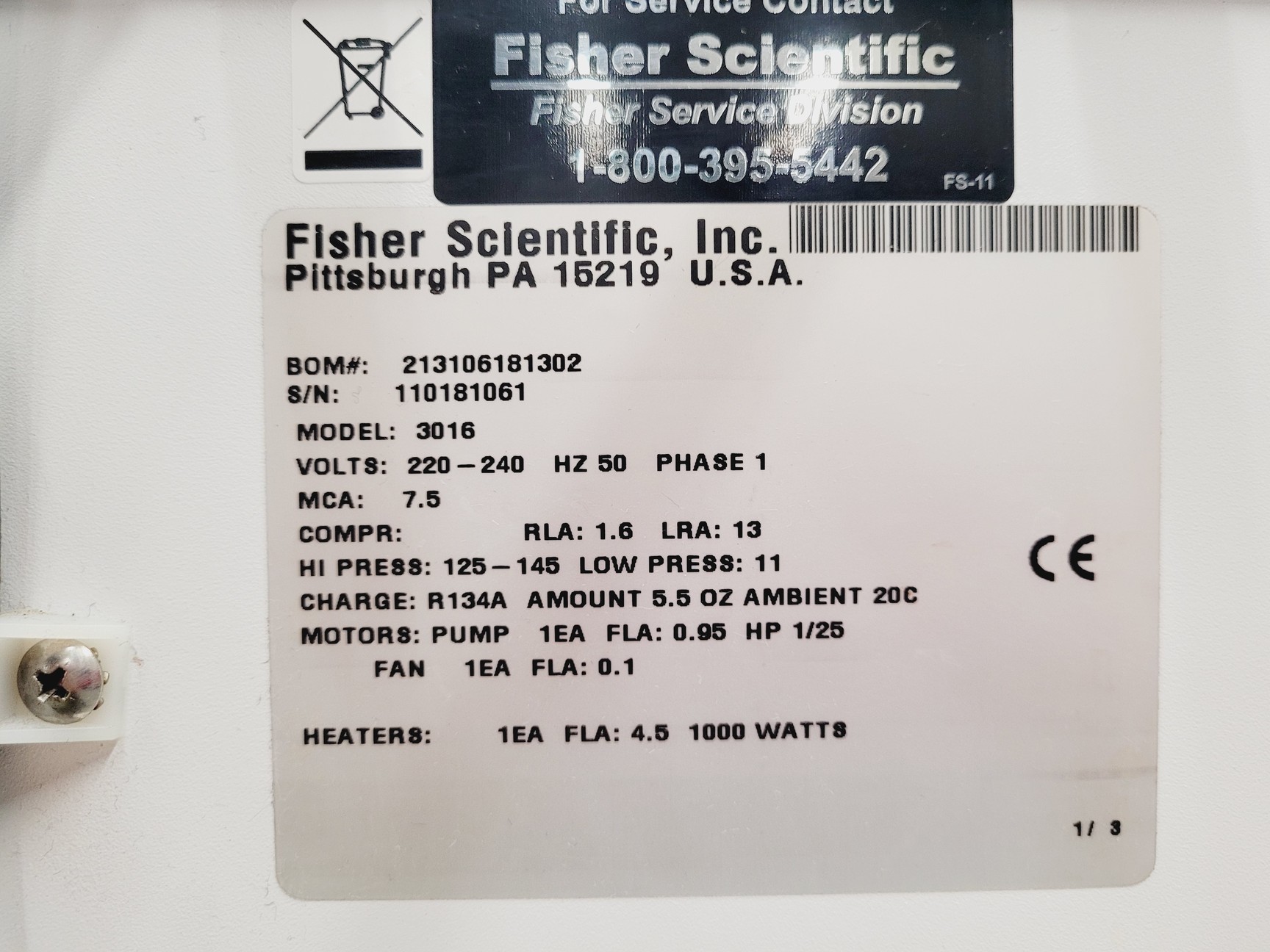 Image of Fisher Scientific Isotemp 3016S Recirculating Water Chiller/Heating Unit Lab