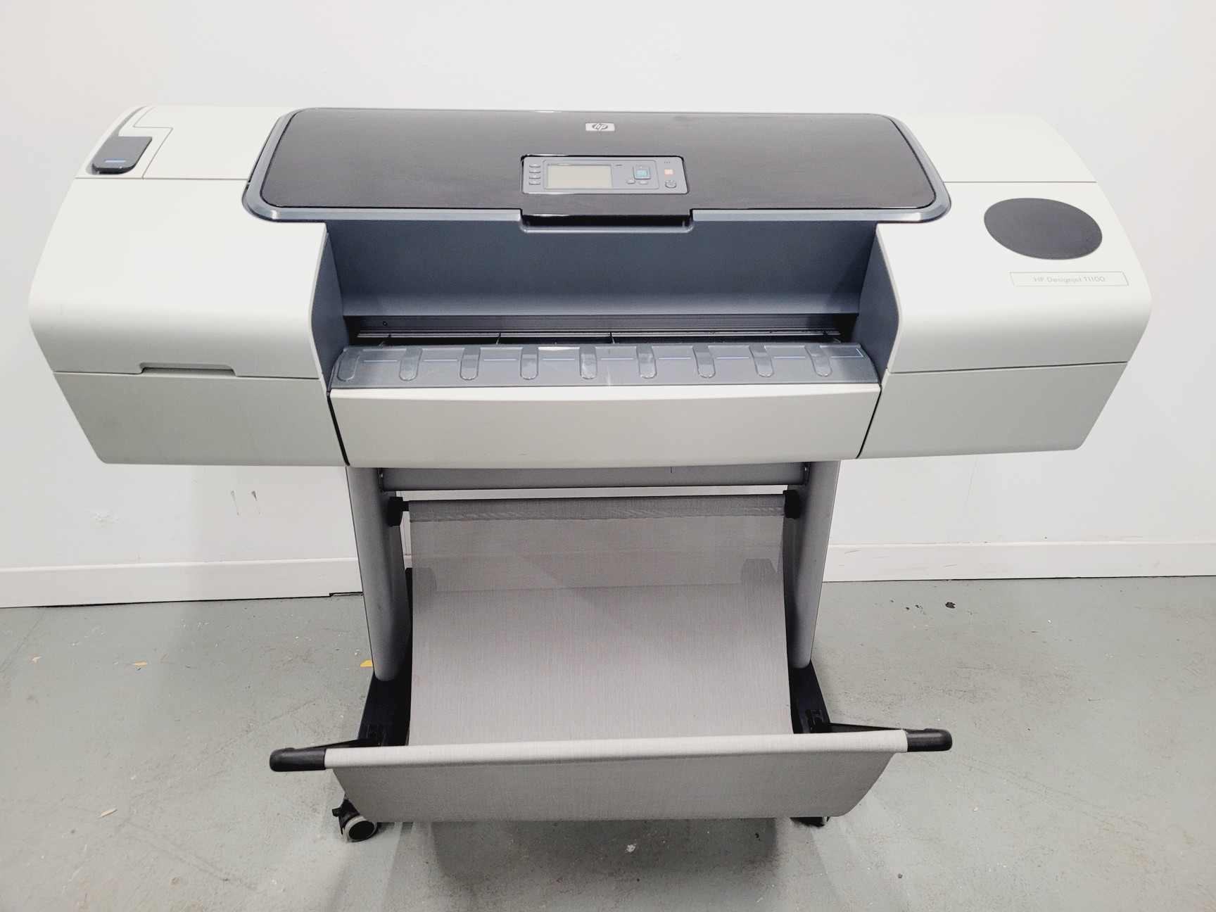 Image of HP Invent Designjet T1100 Printer Model Q6683A 24" Print w/ Wheeled Stand