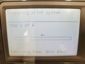 Thumbnail image of HP Invent Designjet T1100 Printer Model Q6683A 24" Print w/ Wheeled Stand