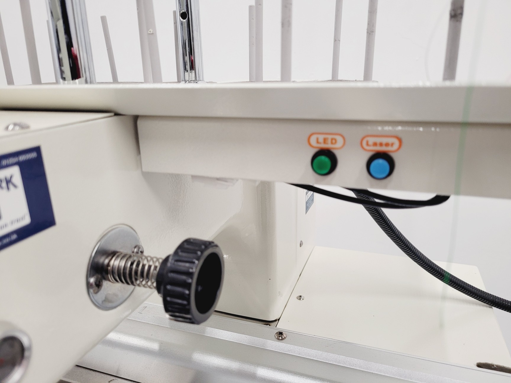 Image of Zoje ZJ-1501PT Single-Head Commercial Embroidery Machine On Stand