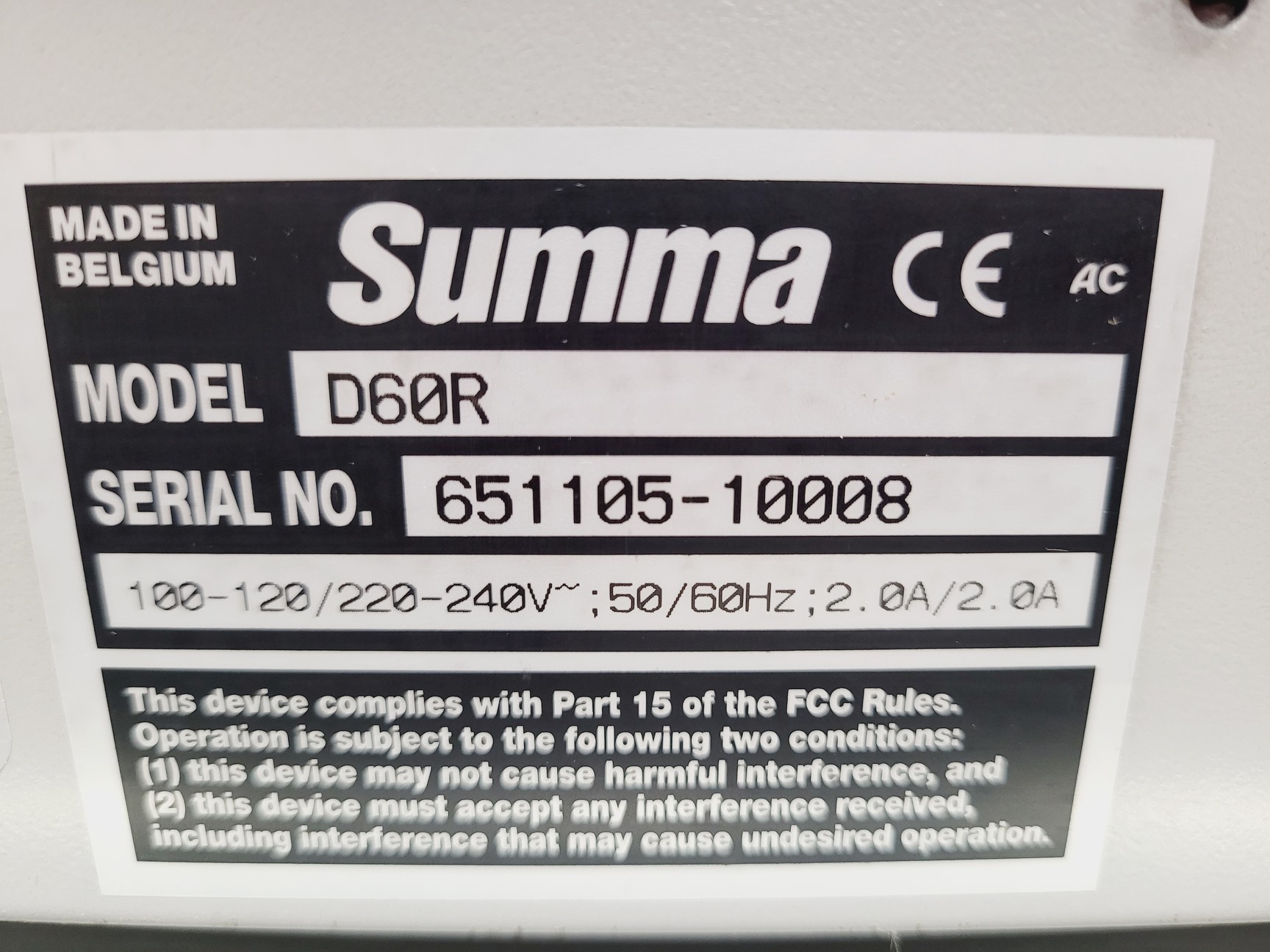 Image of Summa Model D60R Optical Guided Vinyl Cutter