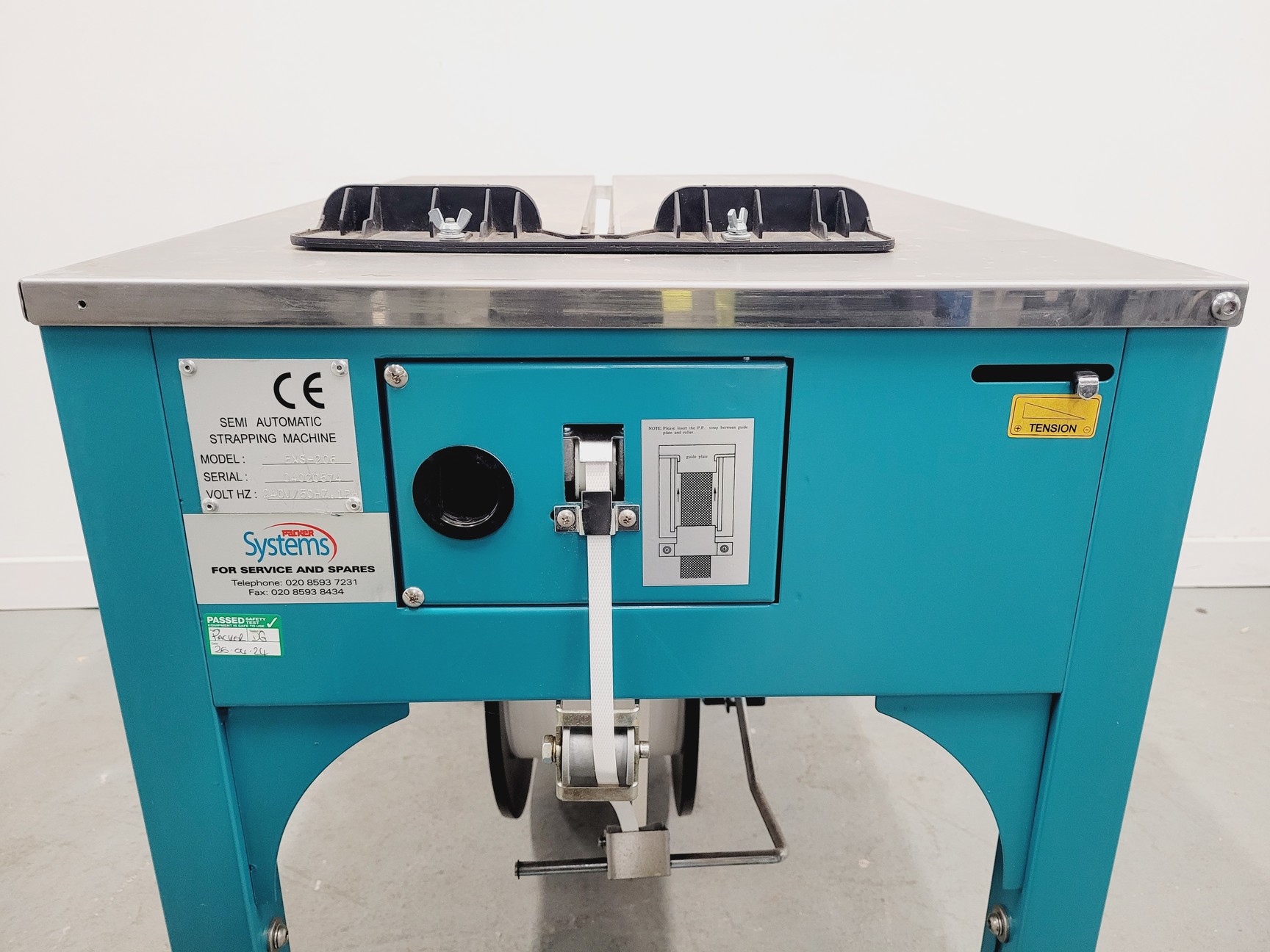 Image of Packer Systems EXS-206 Semi-Automatic Polypropylene Strapping Machine