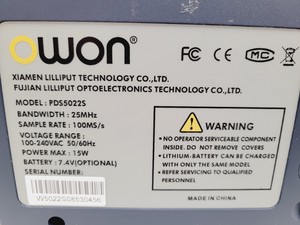 Thumbnail image of Job Lot of 8 Owon PDS5022S Dual Channel Colour Digital Storage Oscilloscopes