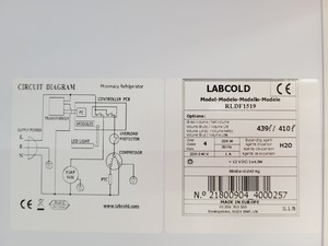 Thumbnail image of Labcold RLDF1519 Laboratory Refrigerator Intellicold Control Lab