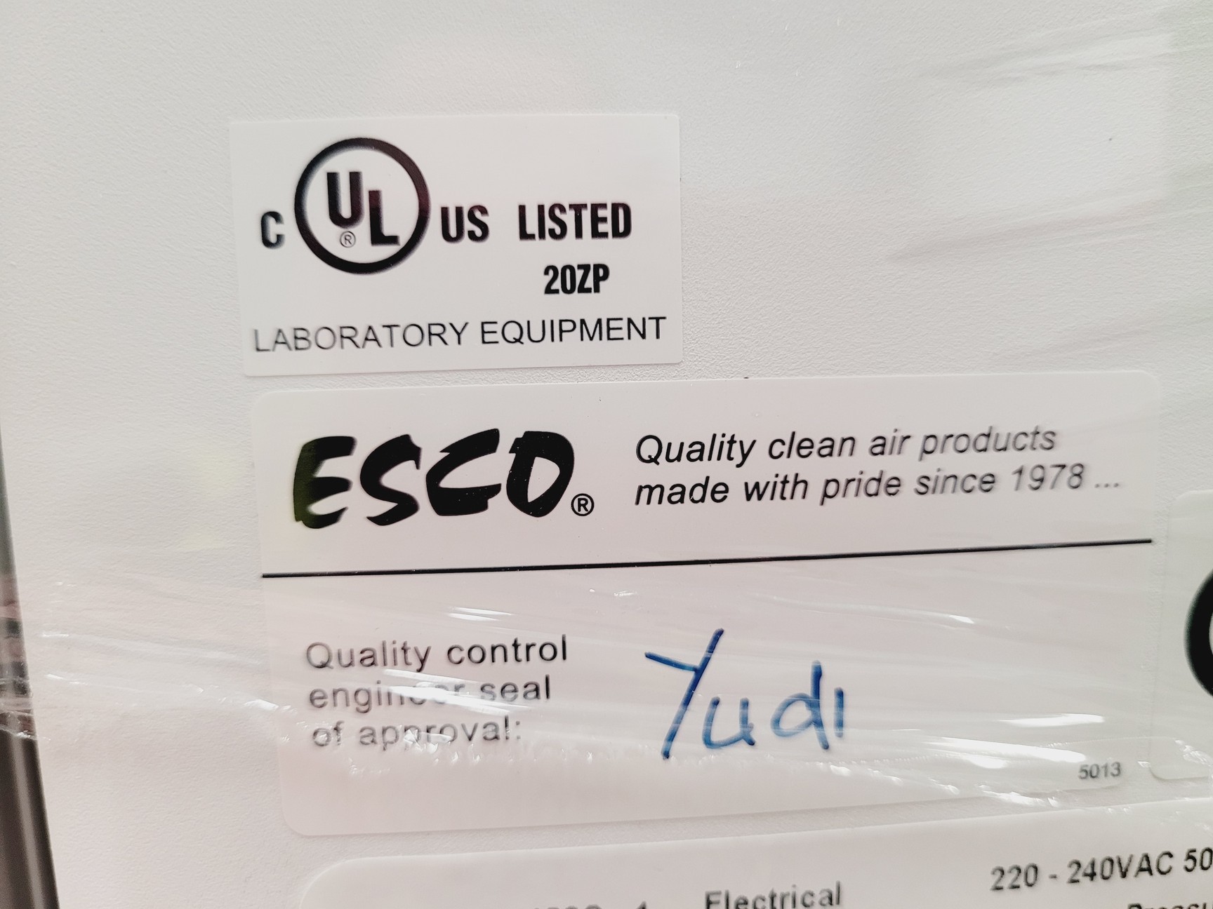 Image of Esco Lexicon II ULT Lab Freezer with Platinum Controller Model UUS-480C-1 Lab