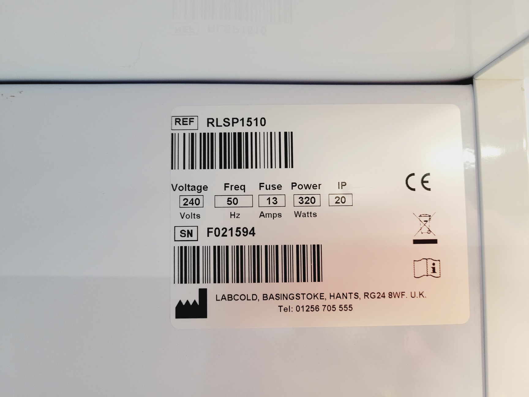 Image of Labcold Spark Free Refrigerator Model RLSP1510 Lab