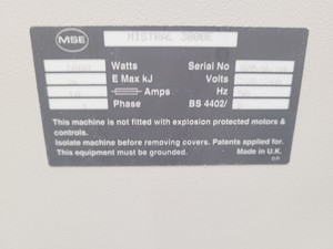 Thumbnail image of Sanyo Mistral 3000E Centrifuge with Windshield Swing Rotor and Buckets on Stand