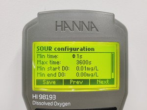 Thumbnail image of Hanna Instruments HI98193 Oxygen and BOD Meter With Accessories Lab