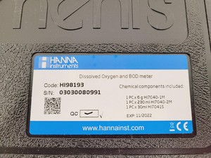 Thumbnail image of Hanna Instruments HI98193 Oxygen and BOD Meter With Accessories Lab