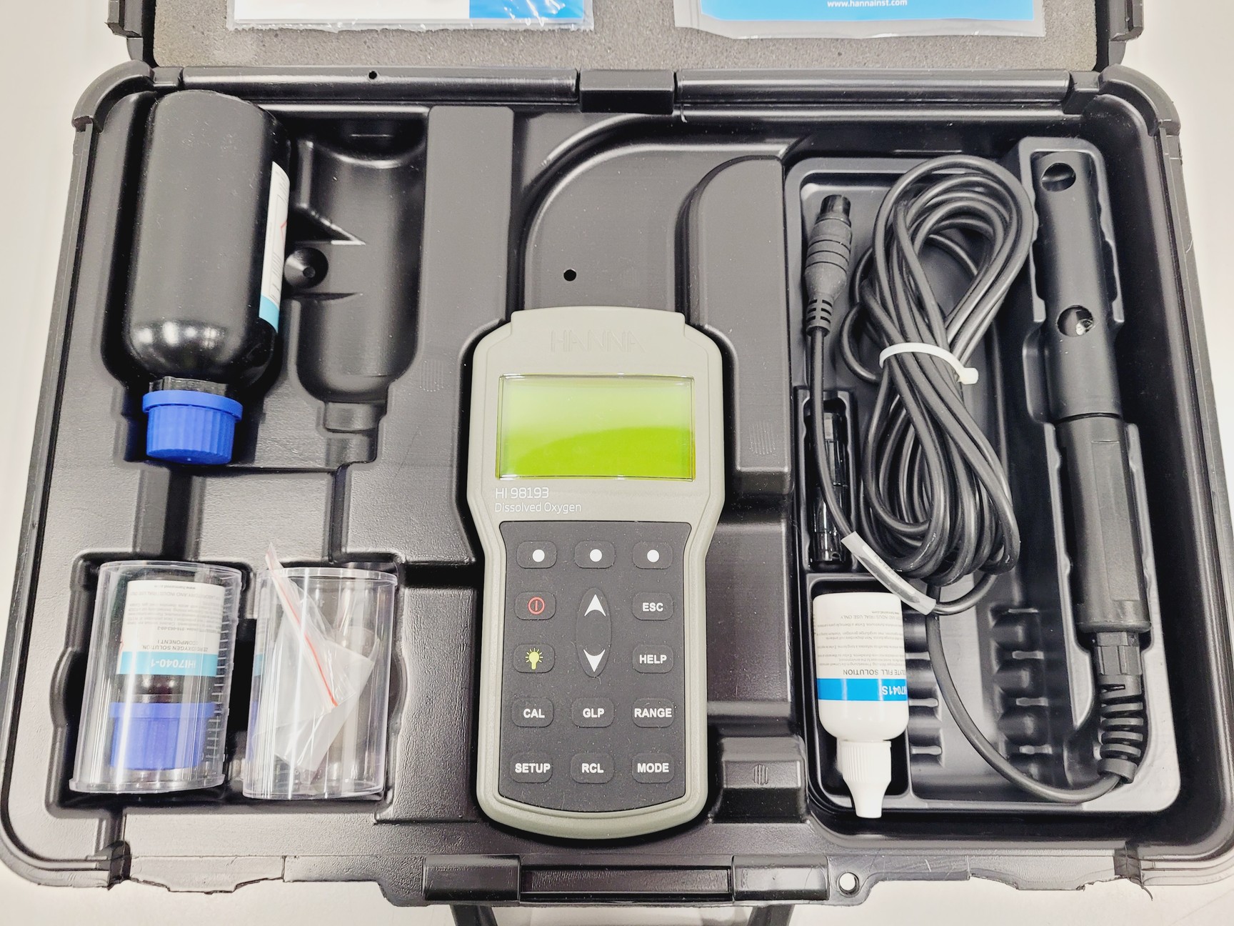 Image of Hanna Instruments HI98193 Dissolved Oxygen and Bod Meter With Accessories