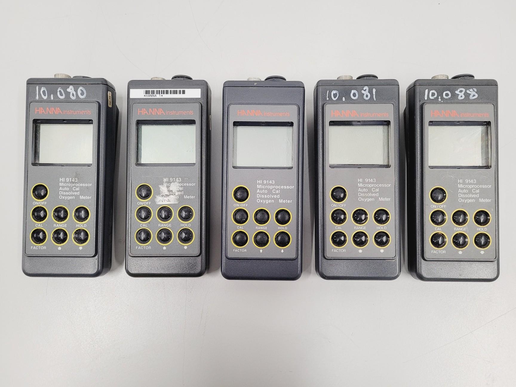 Image of Job Lot of 9 Hanna Instruments Dissolved Oxygen, Conductivity, pH Meters 