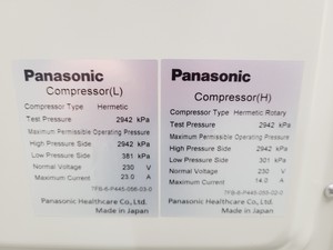 Thumbnail image of Panasonic MDF-U3386S Ultra Low Temperature Lab Freezer