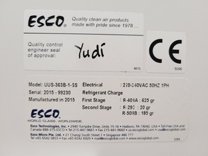 Thumbnail image of Esco Lexicon ll ULT UUS-363B-1-SS Lab Freezer