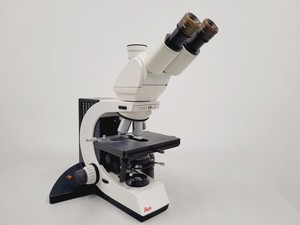 Image of Leica DM LB2 Biological Microscope w/ 5 x Objectives Missing Lamp Cover Lab