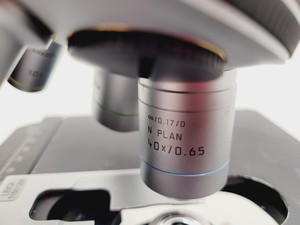 Thumbnail image of Leica DM LB2 Biological Microscope w/ 5 x Objectives N Plan 2.5x 5x 10x 20x Lab