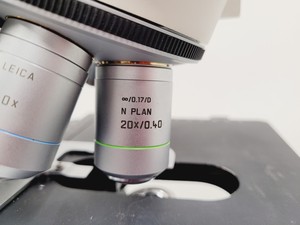 Thumbnail image of Leica DM LB2 Biological Microscope w/ 5 x Objectives N Plan 2.5x 5x 10x 20x Lab
