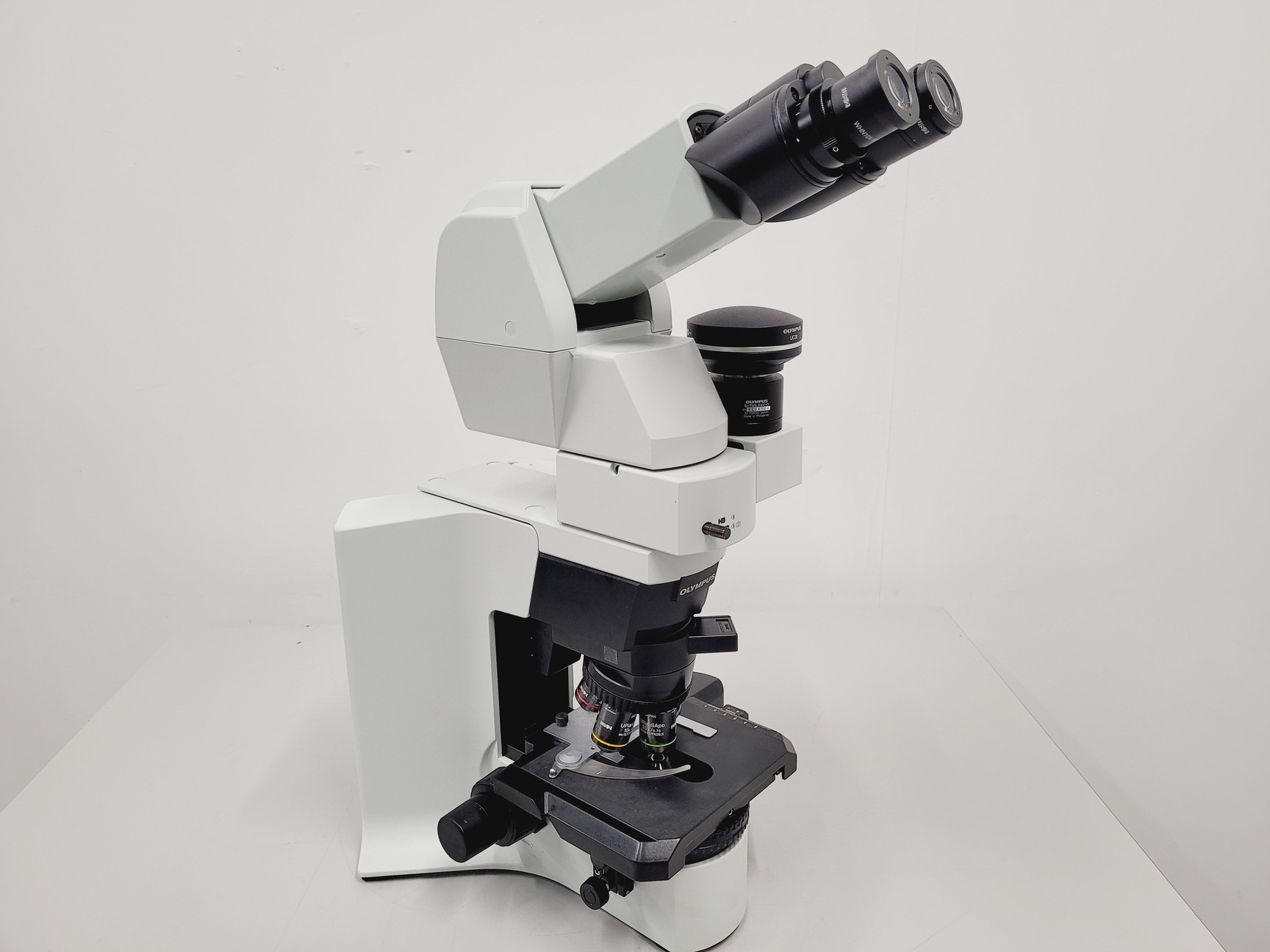 Image of Olympus BX45TF Microscope Ww/ Camera Mount, Adapter & 5x Objective UPlan Apo Lab