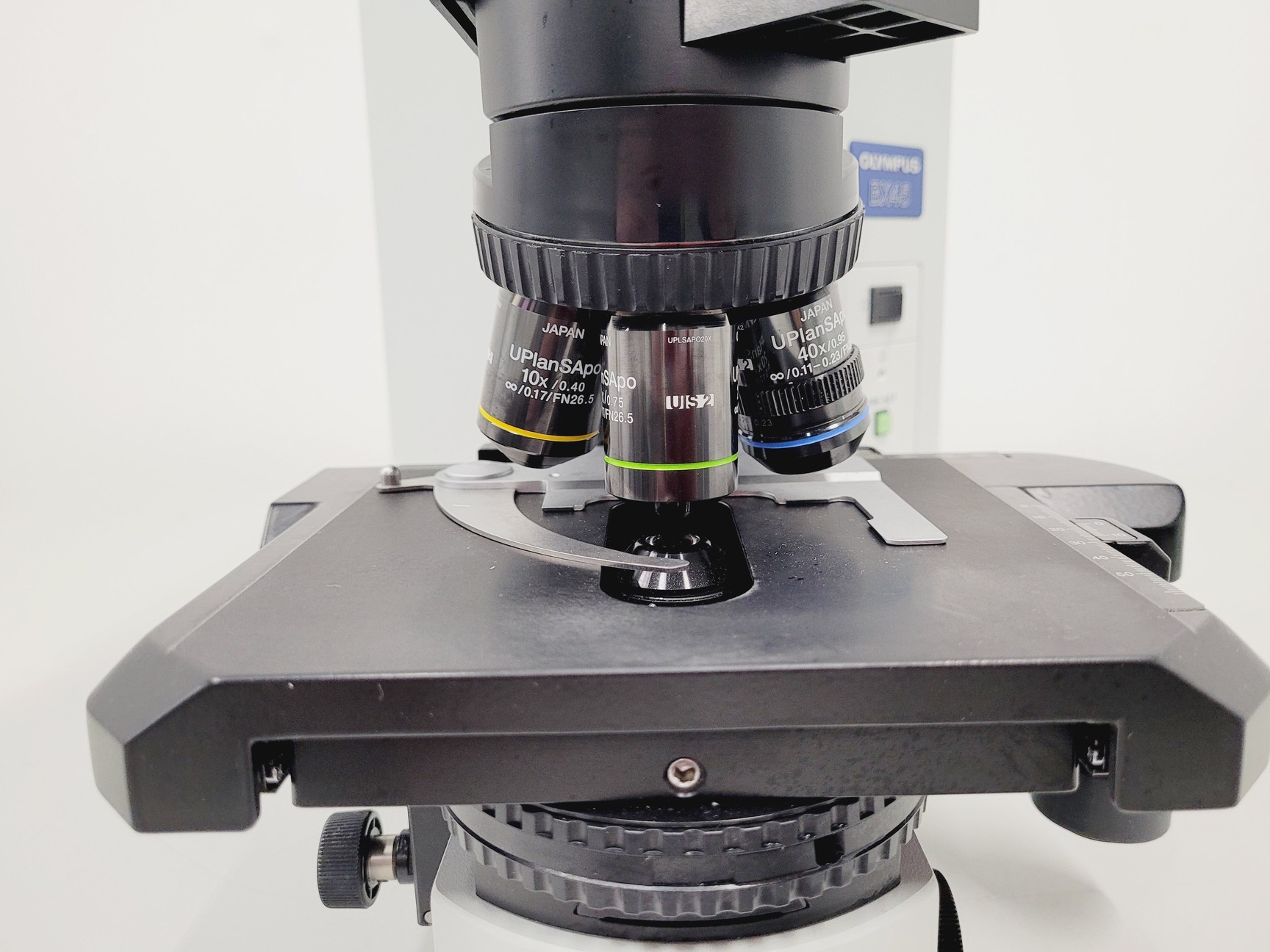 Image of Olympus BX45TF Microscope Ww/ Camera Mount, Adapter & 5x Objective UPlan Apo Lab