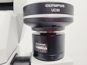 Thumbnail image of Olympus BX45TF Microscope Ww/ Camera Mount, Adapter & 5x Objective UPlan Apo Lab