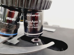 Thumbnail image of Olympus BX45TF Microscope Ww/ Camera Mount, Adapter & 5x Objective UPlan Apo Lab