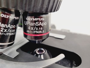 Thumbnail image of Olympus BX45TF Microscope Ww/ Camera Mount, Adapter & 5x Objective UPlan Apo Lab